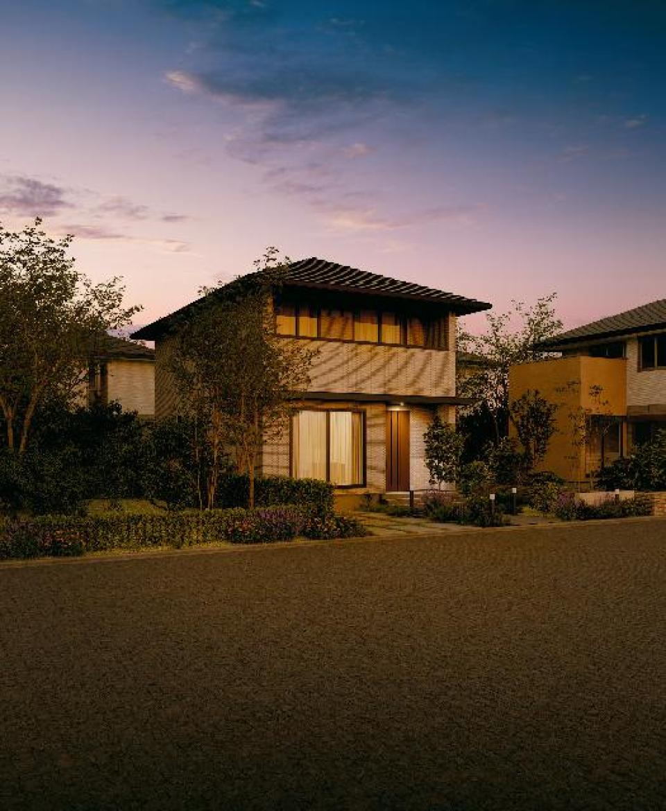 モノトーンを基調とした外観